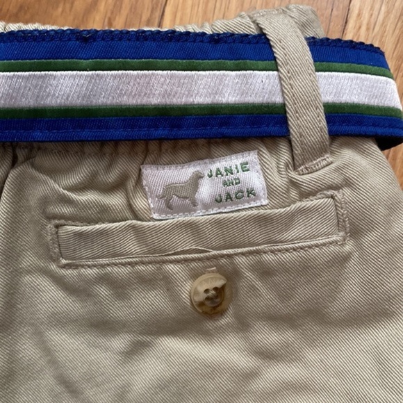 Janie and Jack Cotton Chino Pants with Belt - Picture 3 of 5